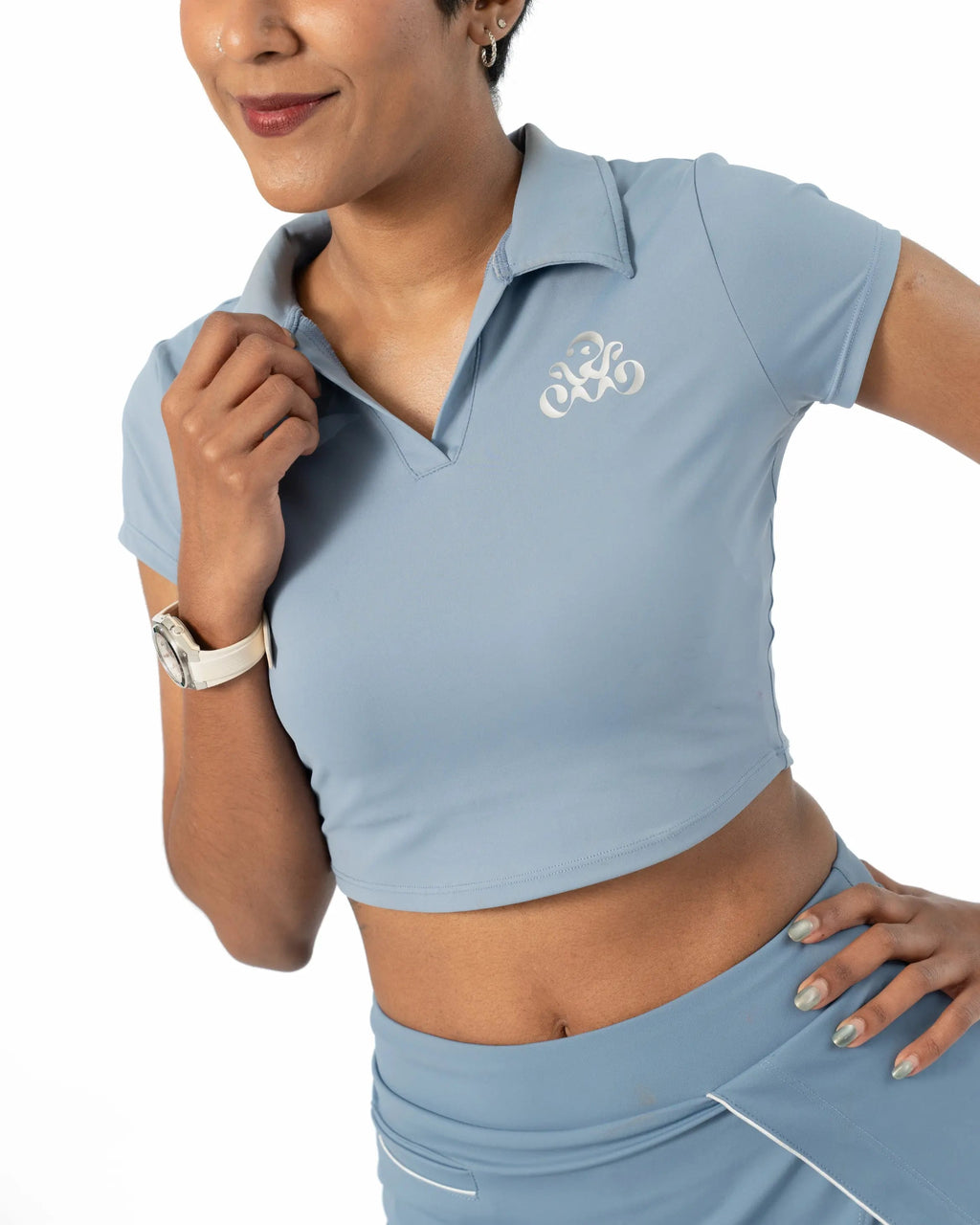Serene Top Dusty Blue